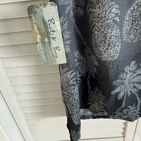 Hawaiian shirt Batik Bay Palm Print Men's - Picture 4 of 4